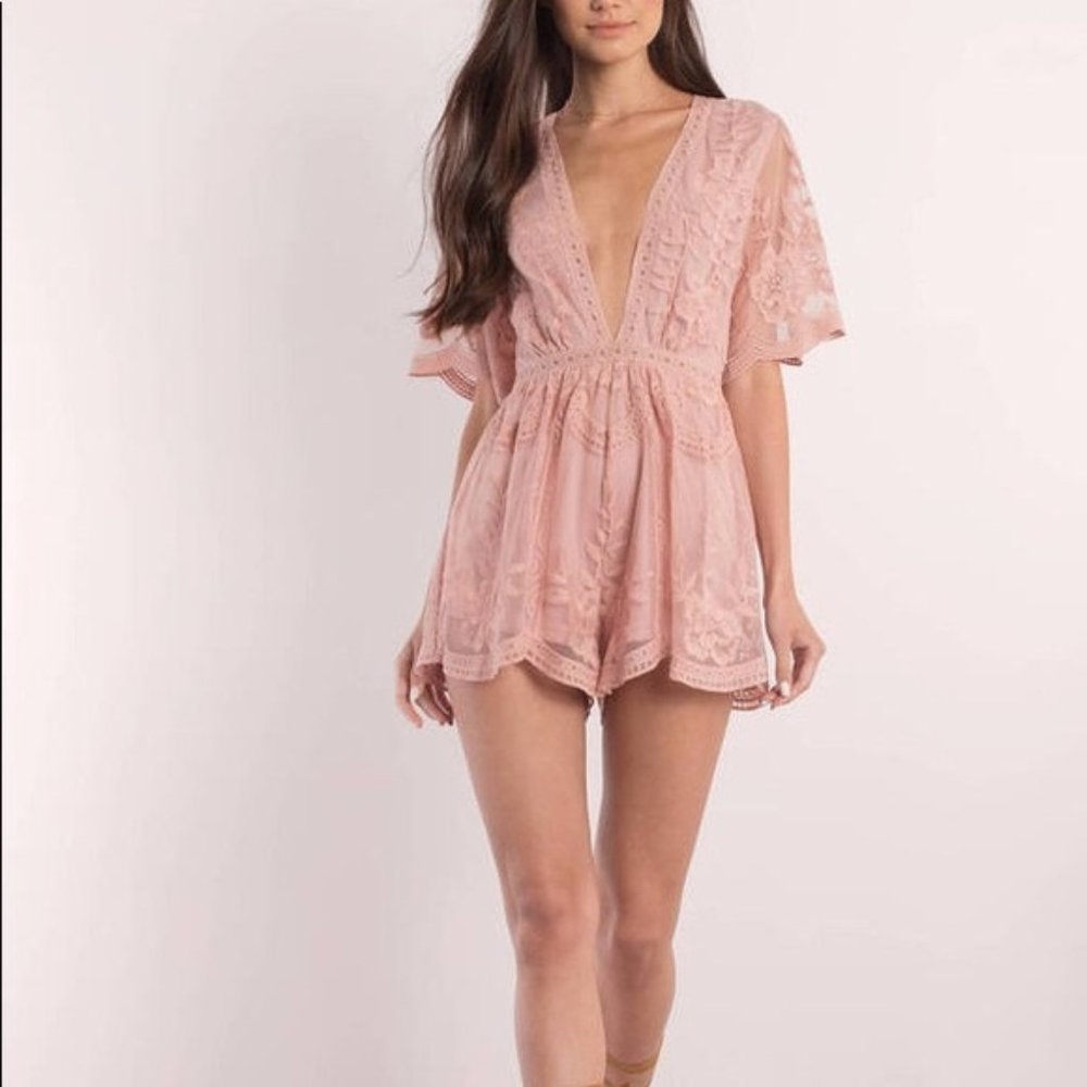 Dusty Pink HoneyPunch Romper